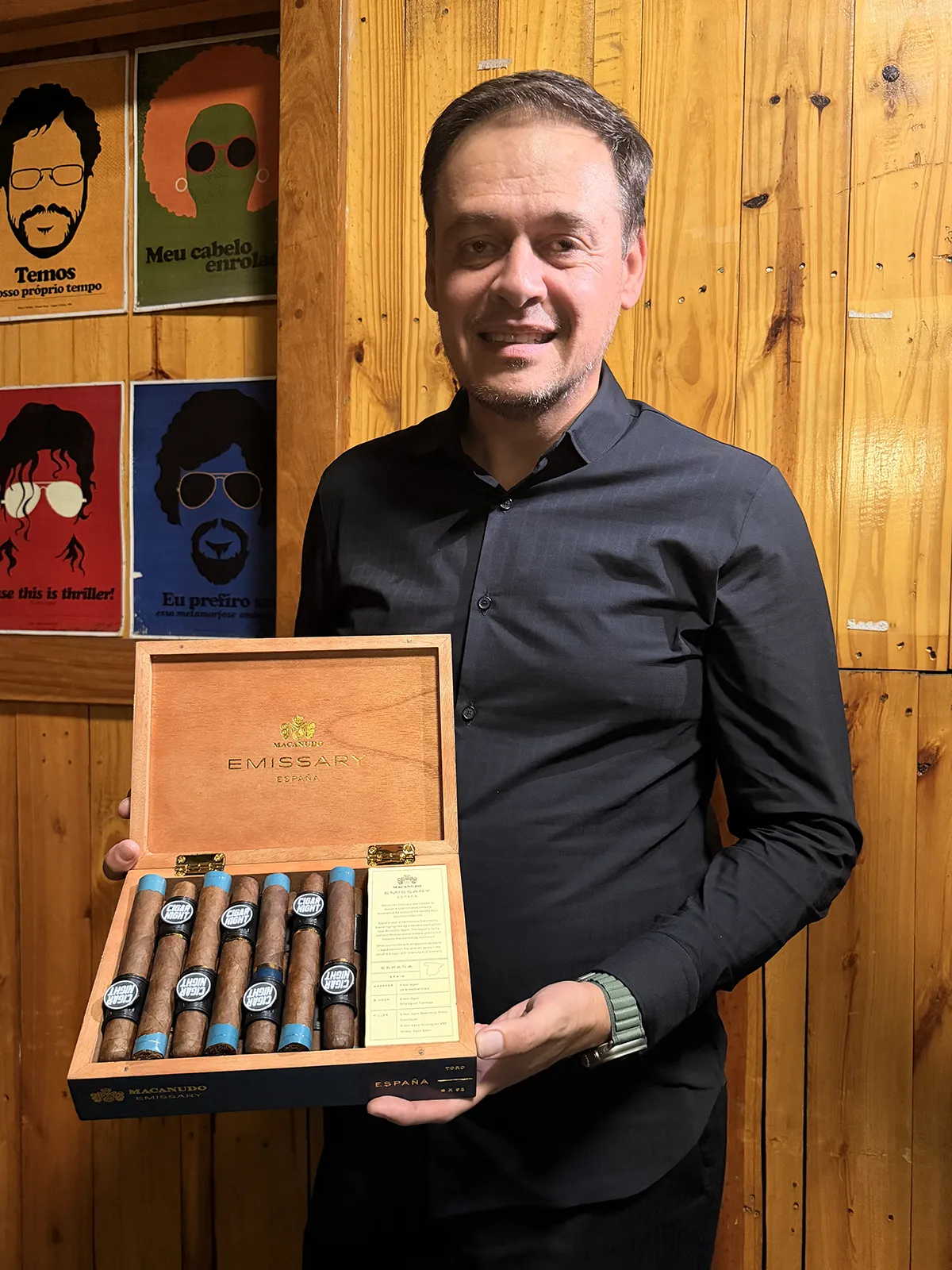 Rodrigo Motta, fundador e sommelier de harmonização de charutos e bebidas do Cigar Night