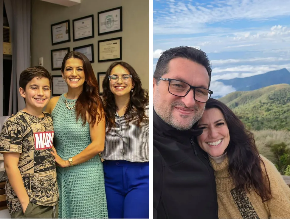 Magna Marinho con su familia, celebrando logros que van mucho más allá de los negocios